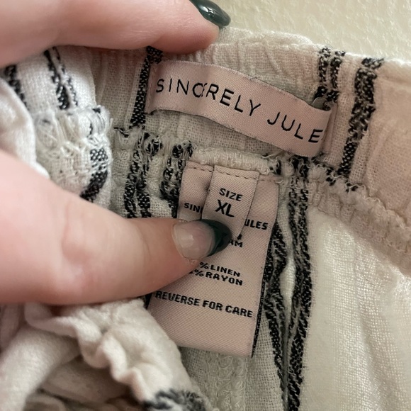 XL Sincerely Julie Linen Pants - Picture 5 of 5